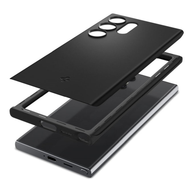 Etui Thin Fit do Samsung S24 Ultra, czarny, black, Spigen