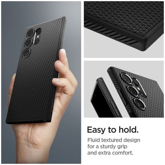 Etui do Samsung S24 Ultra, Liquid Air, Matte Black, Spigen