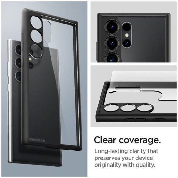 Etui do Samsung S24 Ultra, Ultra Hybrid, Matte Black, Spigen