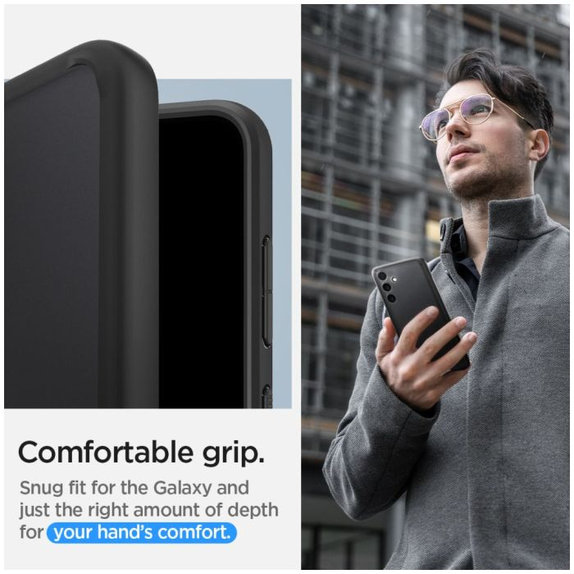 Etui do Samsung S24+, Ultra Hybrid, Matte Black, Spigen