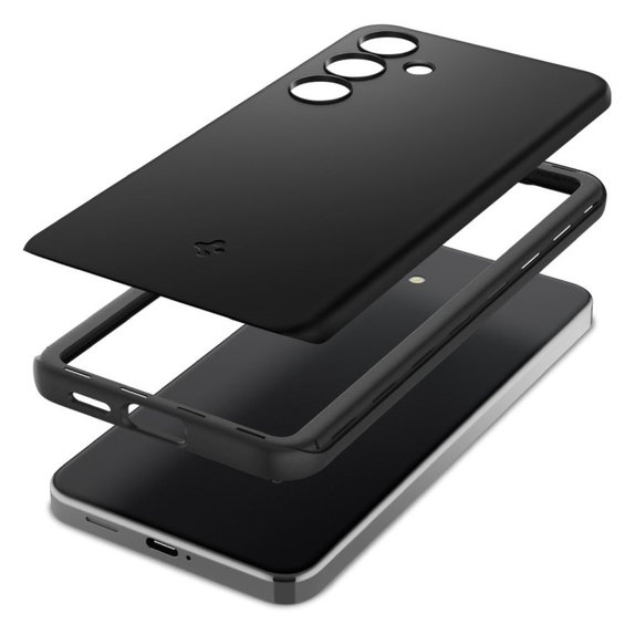Etui Thin Fit do Samsung S24, czarny, black, Spigen