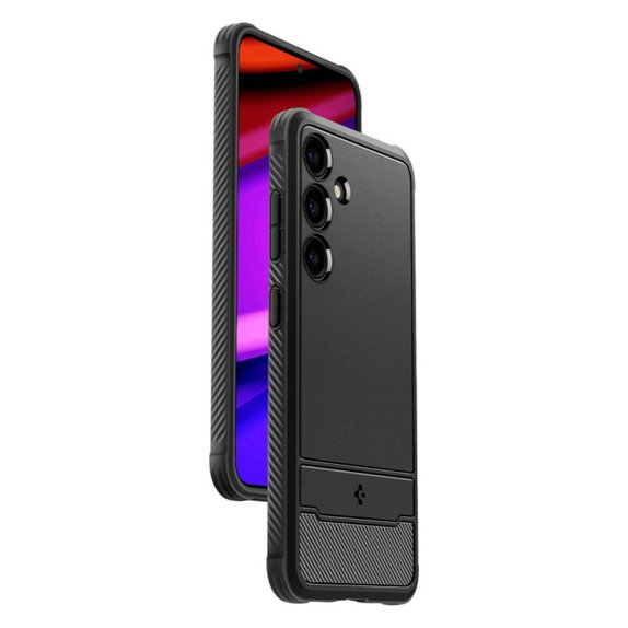 Etui do Samsung S24+, Rugged Armor, Matte Black, Spigen