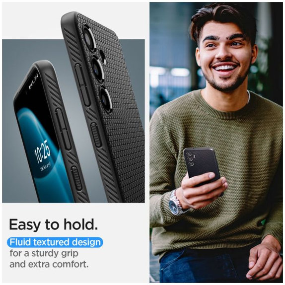 Etui do Samsung S24, Liquid Air, Matte Black, Spigen