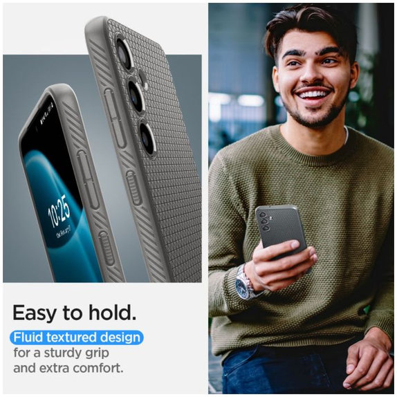 Etui do Samsung S24, Liquid Air, Granite Gray, Spigen