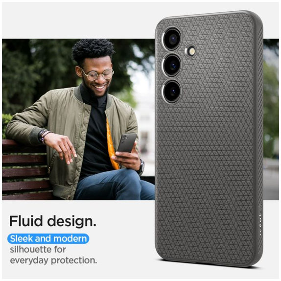 Etui do Samsung S24, Liquid Air, Granite Gray, Spigen