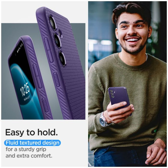 Etui do Samsung S24, Liquid Air, Deep Purple, Spigen