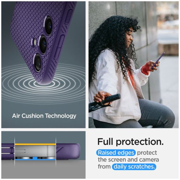 Etui do Samsung S24, Liquid Air, Deep Purple, Spigen