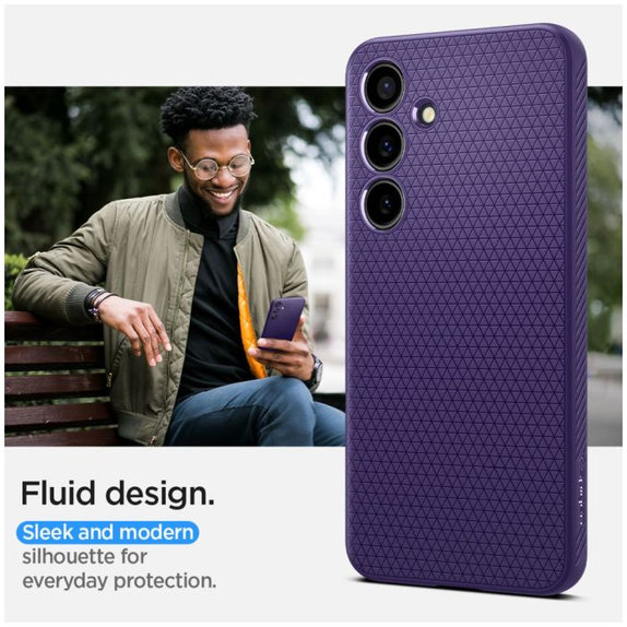 Etui do Samsung S24, Liquid Air, Deep Purple, Spigen
