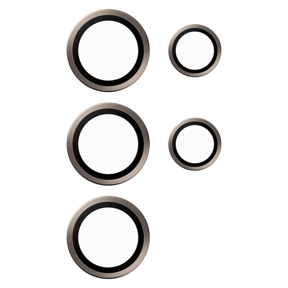 Osłona obiektywu aparatu Hoops do Samsung Galaxy S24 Ultra, Szare, PanzerGlass
