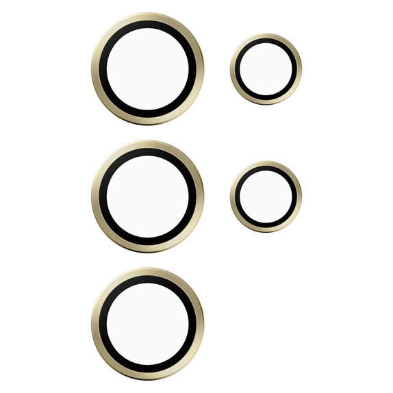 Osłona obiektywu aparatu Hoops do Samsung Galaxy S24 Ultra, Żółte, PanzerGlass