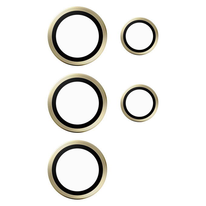 Osłona obiektywu aparatu Hoops do Samsung Galaxy S24 Ultra, Żółte, PanzerGlass
