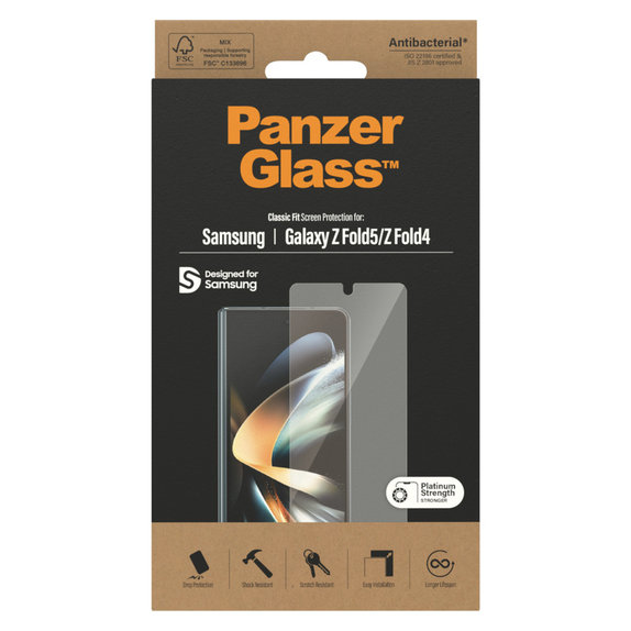 Szkło hartowane AB do Samsung Galaxy Z Fold5/Z Fold4, Przezroczyste, PanzerGlass