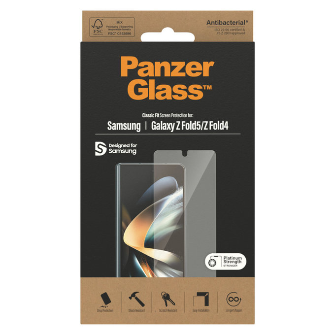 Szkło hartowane AB do Samsung Galaxy Z Fold5/Z Fold4, Przezroczyste, PanzerGlass