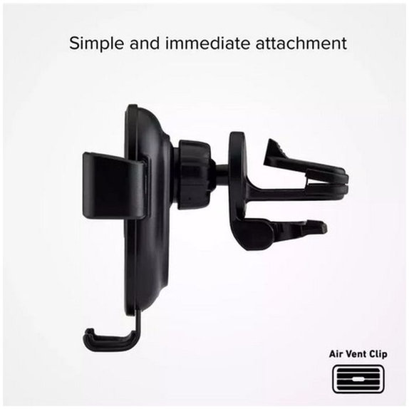 Uchwyt Samochodowy Grawitacyjny z ładowaniem bezprzewodowym, 10W, czarny, black, SBS