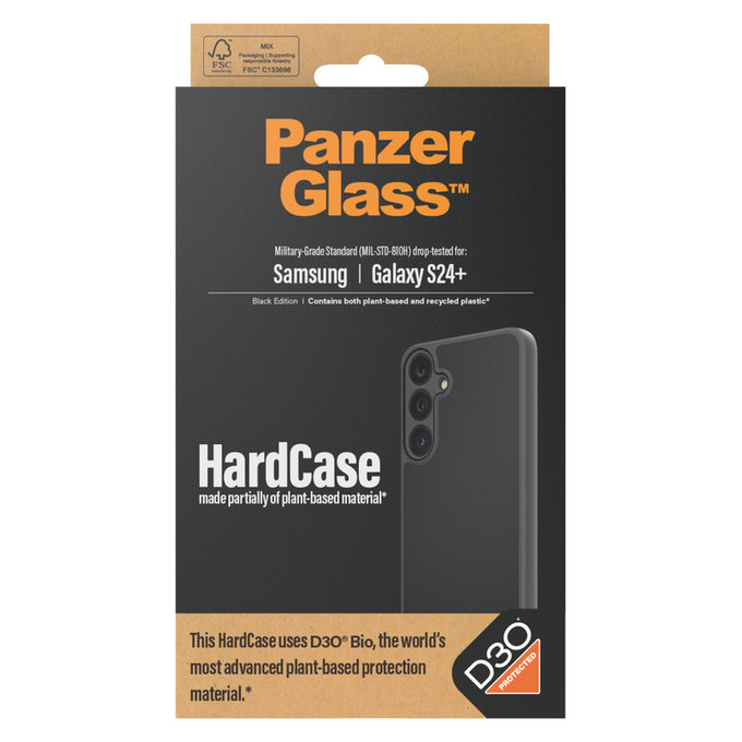 Etui HardCase D3O do Samsung Galaxy S24+, Czarne, PanzerGlass