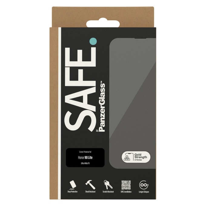 Szkło hartowane UWF do Honor 90 Lite, Czarne, SAFE by PanzerGlass