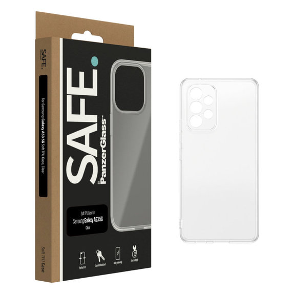 Etui TPU do Samsung Galaxy A53 5G, Przezroczyste, SAFE by PanzerGlass