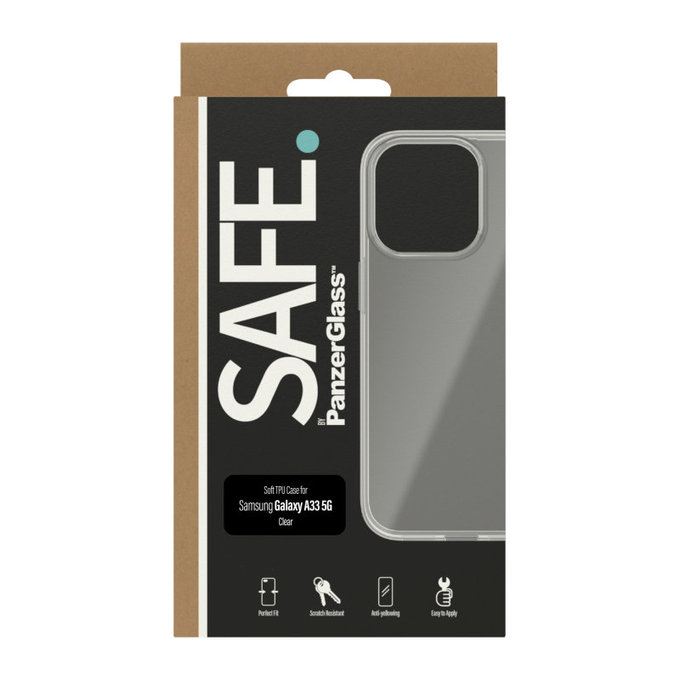 Etui TPU do Samsung Galaxy A33 5G, Przezroczyste, SAFE by PanzerGlass