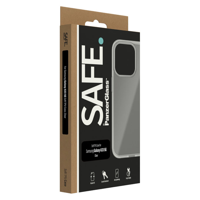 Etui TPU do Samsung Galaxy A33 5G, Przezroczyste, SAFE by PanzerGlass