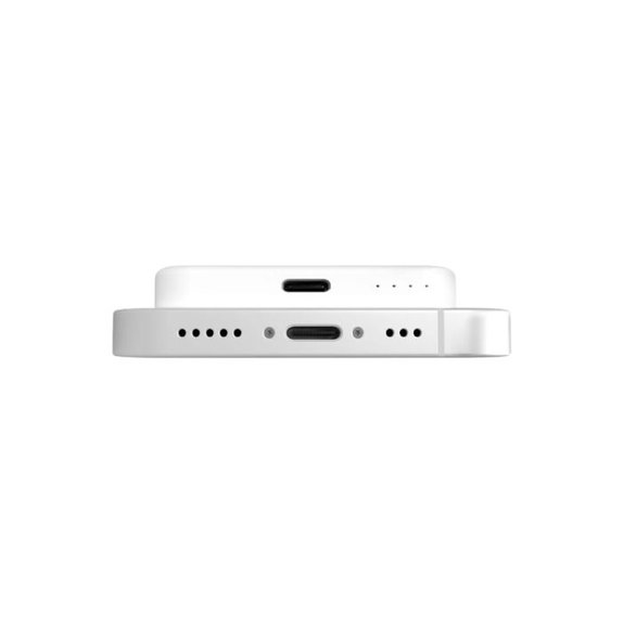 PowerBank MagSafe 4200 mAh 5W, USB-C, Biały, White, PURO