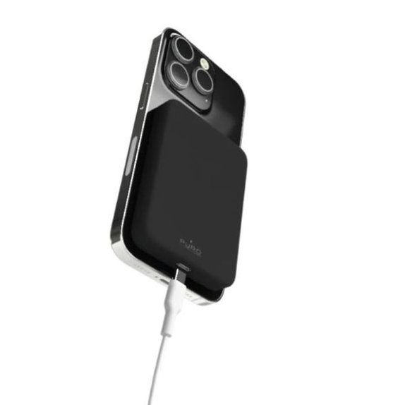 PowerBank MagSafe 4200 mAh 5W, USB-C, czarny, black, PURO