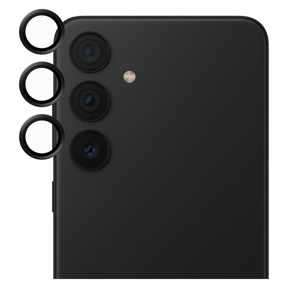 Osłona obiektywu aparatu do Samsung Galaxy S24+, Czarne, SAFE by PanzerGlass
