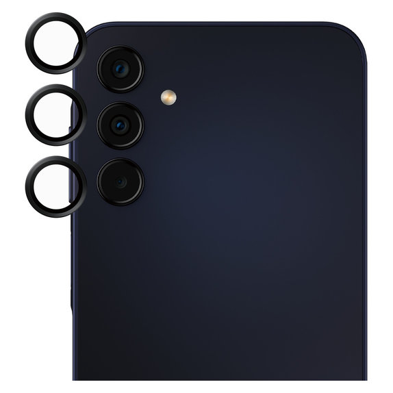 Osłona obiektywu aparatu do Samsung Galaxy A15/A15 5G, Czarne, SAFE by PanzerGlass