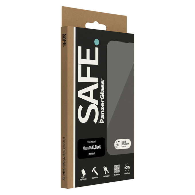 Szkło hartowane UWF do Xiaomi 14/13, Czarne, SAFE by PanzerGlass