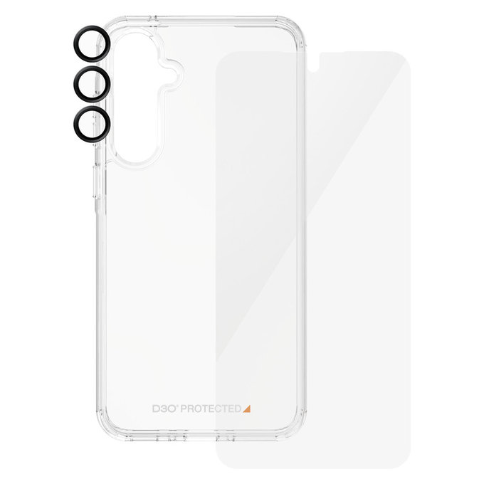 Bundle Hoops + Szkło hartowane UWF + Hard Case D3O do Samsung Galaxy A55 5G, PanzerGlass