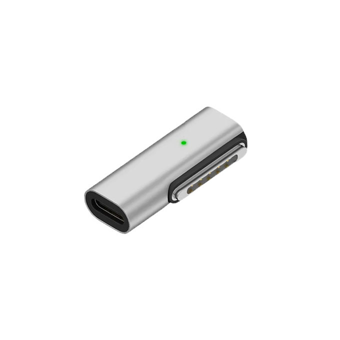 Przejsciówka USB-C - MagSafe 3, srebrny, silver, FixPremium
