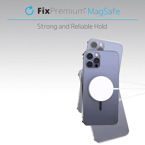 Magnes do MagSafe Ultra, srebrny, silver, FixPremium