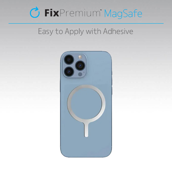 Magnes do MagSafe Ultra, srebrny, silver, FixPremium