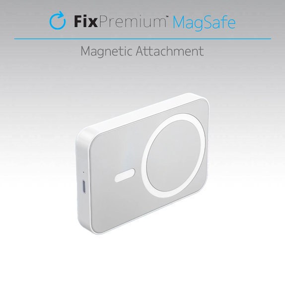 PowerBank MagSafe z podstawką 5000mAh, czarny, black, FixPremium