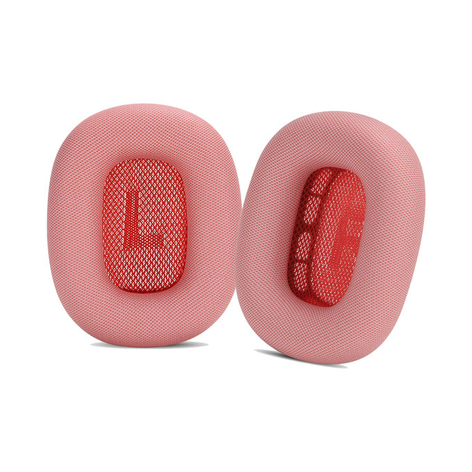 Zapasowe nauszniki do Apple AirPods Max (ekoskóra), Czerwony, Red, FixPremium