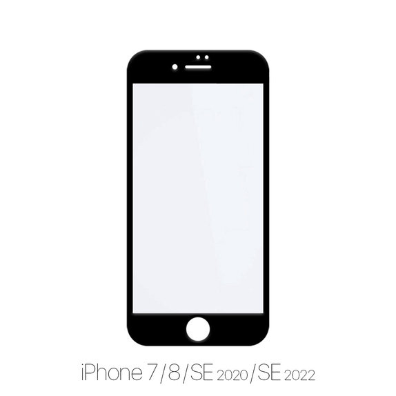 Szkło hartowane do iPhone 7, 8, SE 2020, SE 2022 (10 Pack), FullCover Glass, FixPremium