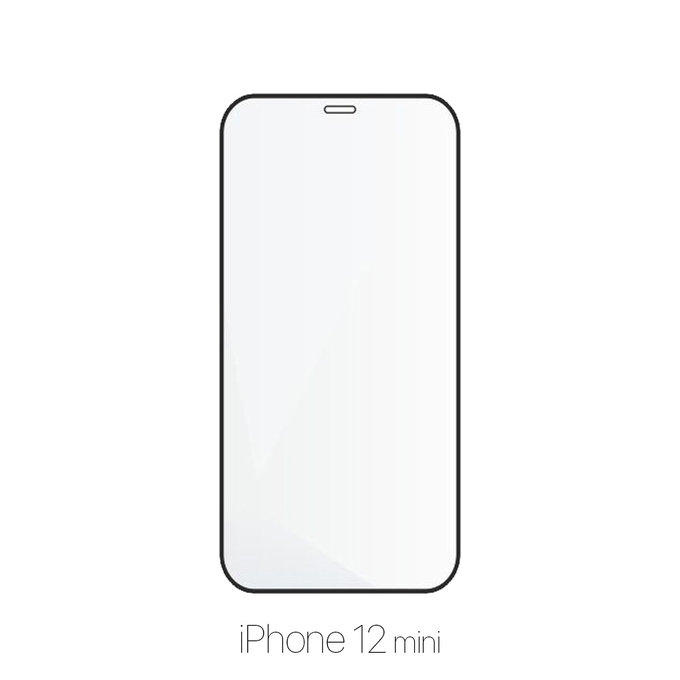 Szkło hartowane do iPhone 12 mini (10 Pack), FullCover Glass, FixPremium