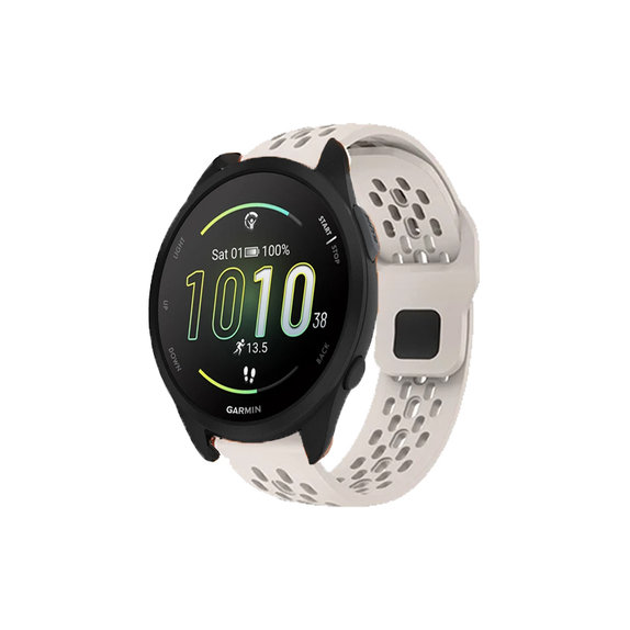 Pasek Silikonowy Universalny do Garmin (20mm), biały, white, FixPremium