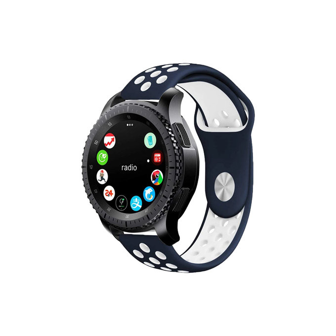 Pasek Silikonowy Sportowy do Garmin (22mm), niebieski, blue, FixPremium