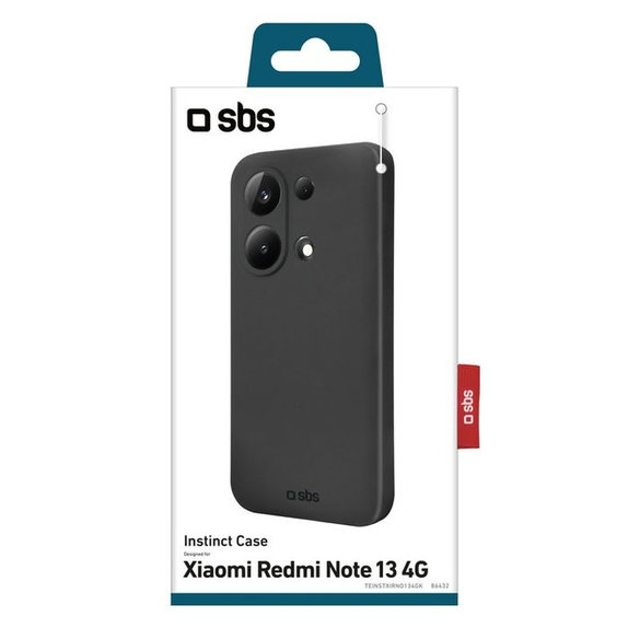 Etui do Xiaomi Redmi 13 4G, Instinct, Czarny, Black, SBS