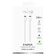 Kabel USB-C / USB-C, 240W, Fabrik FABK4, 2 m, Biały, White, PURO