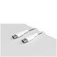 Kabel USB-C / USB-C, 240W, Fabrik FABK4, 2 m, Biały, White, PURO