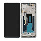 Wyświetlacz do Motorola Edge 50 Fusion, Ekran dotykowy z ramką, Marshmallow Blue, 5D68C24359, Genuine Service Pack