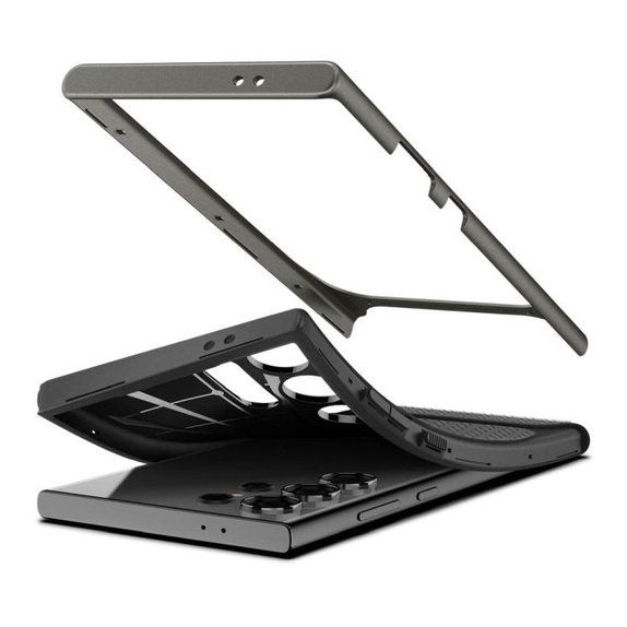Etui Neo Hybrid do Samsung S24 Ultra, Gunmetal, Spigen