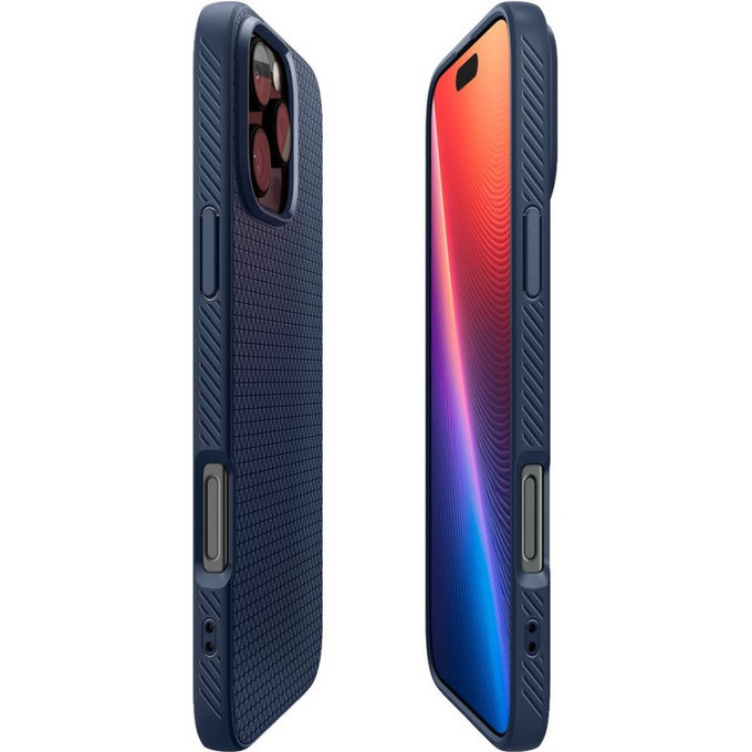 Etui do iPhone 16 Pro Max, Liquid Air, Navy Blue, Spigen