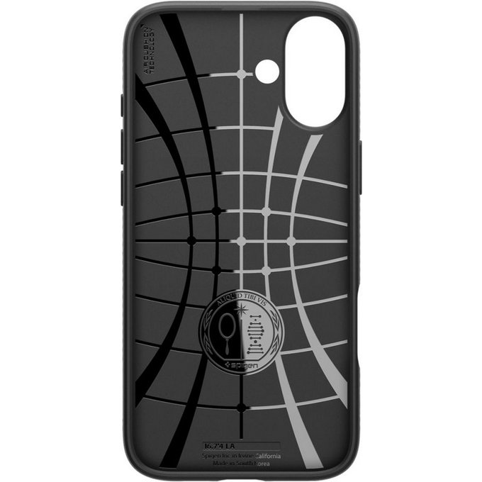 Etui do iPhone 16 Plus, Liquid Air, Matte Black, Spigen
