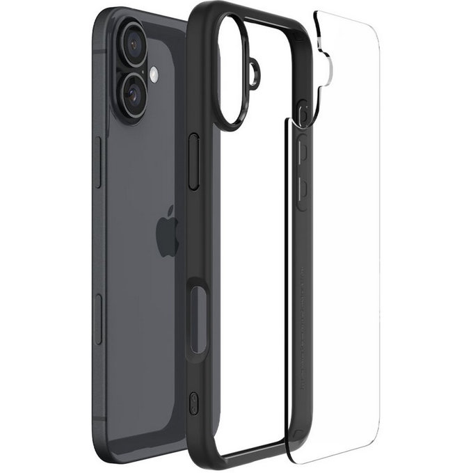 Etui do iPhone 16 Plus, Ultra Hybrid, Crystal Clear, Spigen