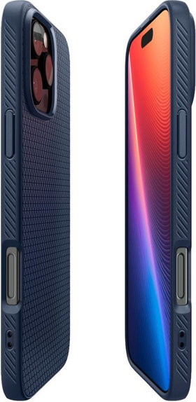Etui do iPhone 16 Pro, Liquid Air, Navy Blue, Spigen