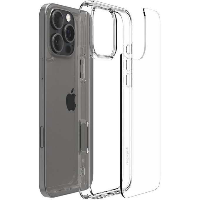 Etui do iPhone 16 Pro, Ultra Hybrid, Crystal Clear, Spigen