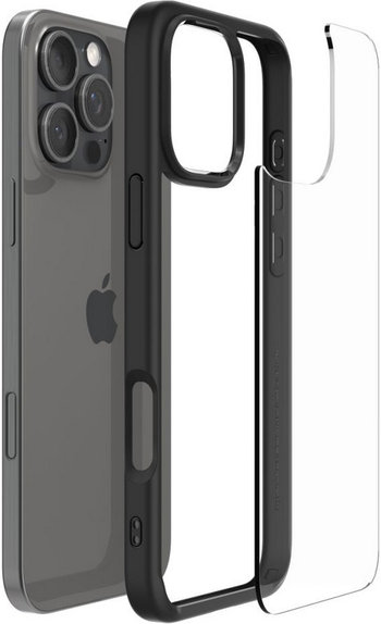 Etui do iPhone 16 Pro, Ultra Hybrid, Matte Black, Spigen