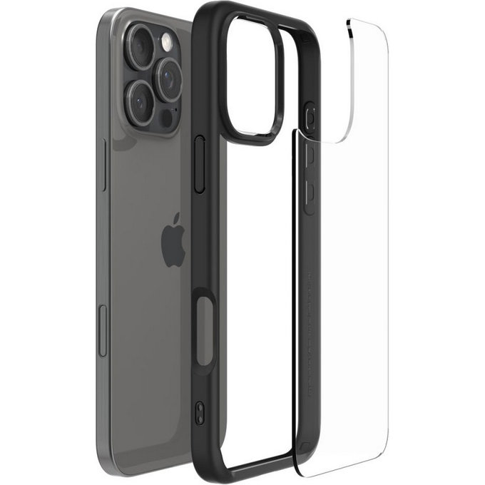 Etui do iPhone 16 Pro, Ultra Hybrid, Matte Black, Spigen